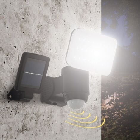 Projecteur LED Extérieur Solaire rechargeable + détecteur Arum Lighting®