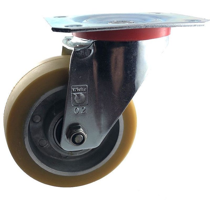 Roulette pivotante à frein gonflable diamètre 260mm charge 150kg