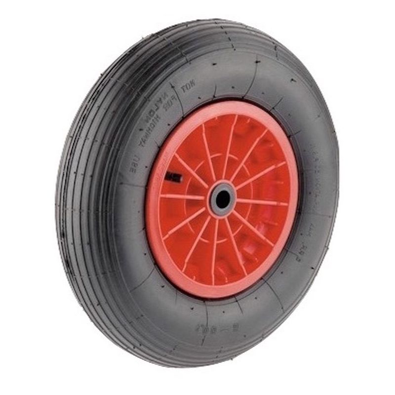 Roue AL25 complète pneu scooter 350x8 - 4 plys - Axe de 25 mm