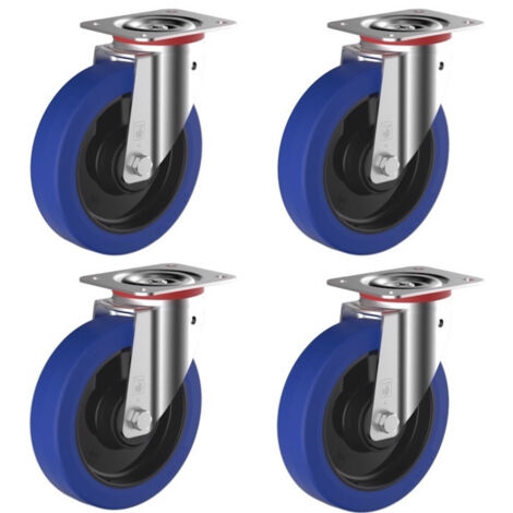 Roues De Remplacement Pour Poussette Bébé - 4 Pièces, Pivotantes, Silencieuses, En PP, Pour Déambulateur, Tricycle, Youpala (intérieur/extérieur)