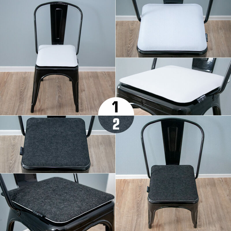 Seat Cushion for Tolix Style Metal Chair 2 Thick 5cm PVC Pads 2