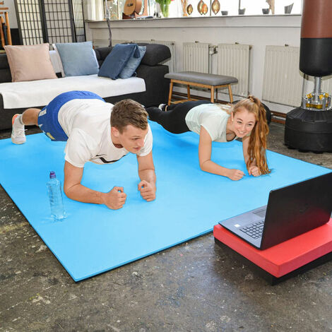 2cm Exercise Mat - 1m² Gym Flooring - 4 ...