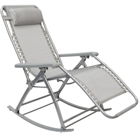 Folding reclining on sale rocking chair