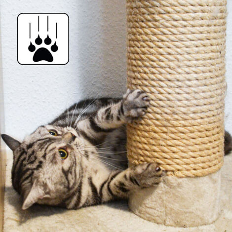 60 cm Cat Scratching Post Replacement M10 - Ø 7.1 cm Sisal Scratch Pole for Cats
