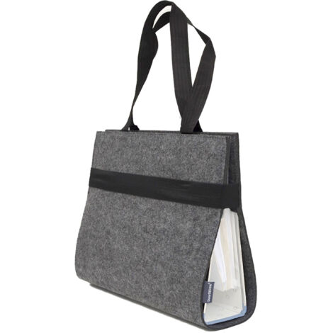 A4 Felt Lever Arch Folder Bag 31x34x9cm File Holder Organizer Student ...