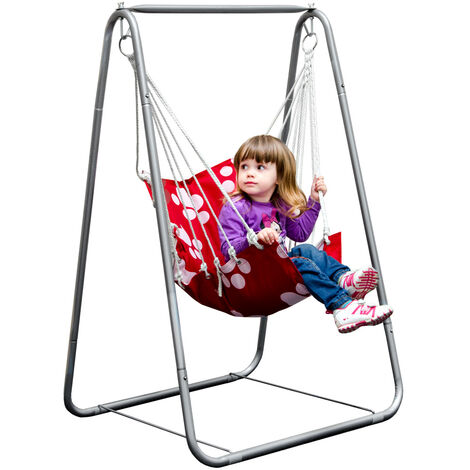 AMANKA Swing complete set Seat hanging metal Stand for Children