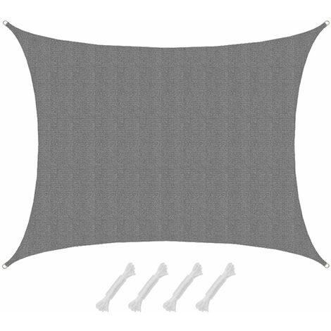 7x5 Water Permeable Sun Shade Sail - Patio Sail Privacy Screen - Garden ...