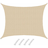 AMANKA UV Protection Sun Shade Sail – 1x2m, 90% UV Block, Water-Permeable HDPE Canopy For Garden & Patio