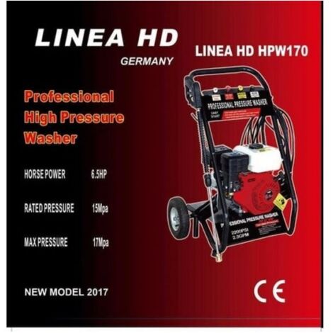 HIDROLIMPIADORA ALTA PRESION MOTOR GASOLINA 196cc 6,5cv alta presion 170 BAR