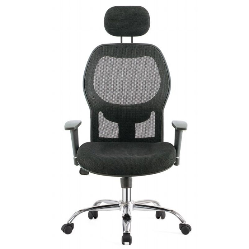Homcom Silla Giratoria Con Altura Regulable Gris