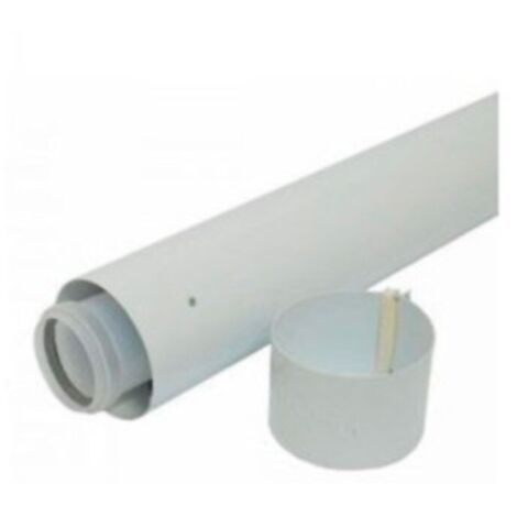Tubo prolongación 60/100 X 1mt. para calderas de condensación de Vaillant (1/2)