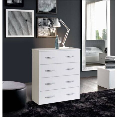 Estructura de cama móvil 85x36x100 cm con cama extraíble fresno blanco - Siviglia