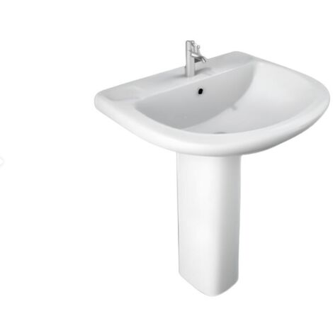 Columna de lavabo suspendida blanco brillo - Rak Ceramics Orient