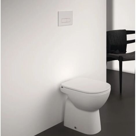 Asiento De Inodoro Para Ideal Standard Vaso Ellisse Forma 1 Misura Bianco Eu Cerniere A Passanti 58966440