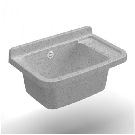 Lavadero en resina 50 cm granito - Mongardi