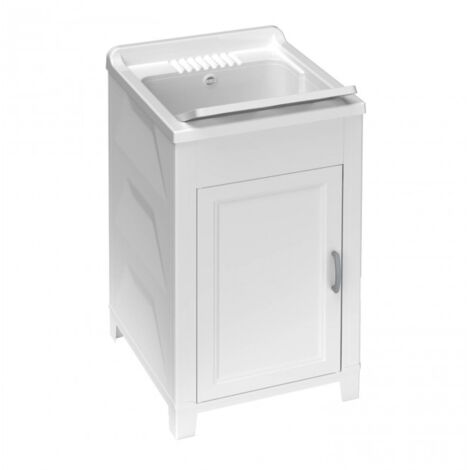 Mueble para lavadora con lavadero de resina 45x50 para exterior interior con fregadero