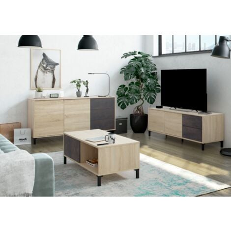 Mueble TV Brooklyn Artik 2 Puertas Y 2 Cajones