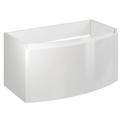 Mueble de baño 60 cm Venere de madera Crema con lavabo de cerámica y espejo  - Caesaroo