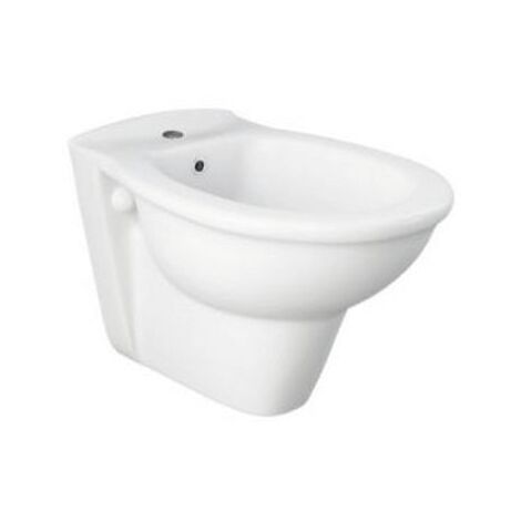 Par de sanitarios suspendidos en cerámica 37x55 cm blanco brillante - Rak Ceramics Karla - Senza coprivaso