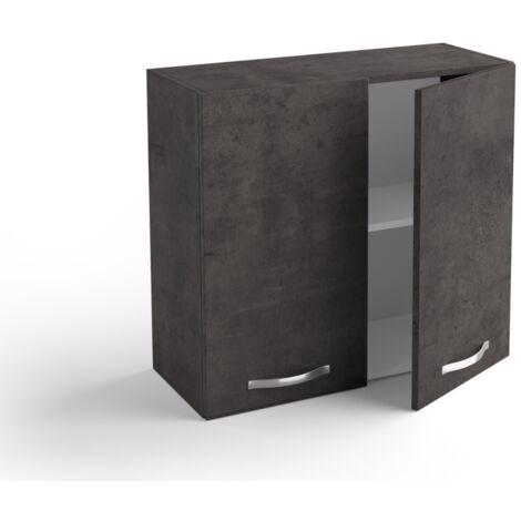 Colgante cocina 80x33x72 cm de madera de lava con dos puertas - Massa (1/4)