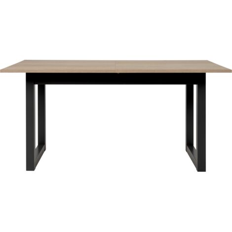 Mesa extensible 160x90 cm roble claro y gris antracita - Lentini (1/5)