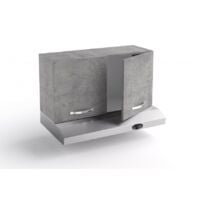 Mueble alto de cocina 40x33x72 cm Gris Islanda con una puerta - Abitare