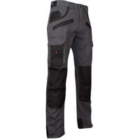 Pantalon de travail bicolore avec poches genouilléres ARGILE LMA Gris Foncé 44