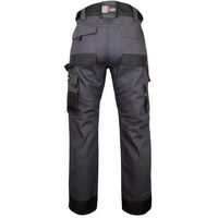 Pantalon de travail bicolore avec poches genouilléres ARGILE LMA Gris Foncé 44