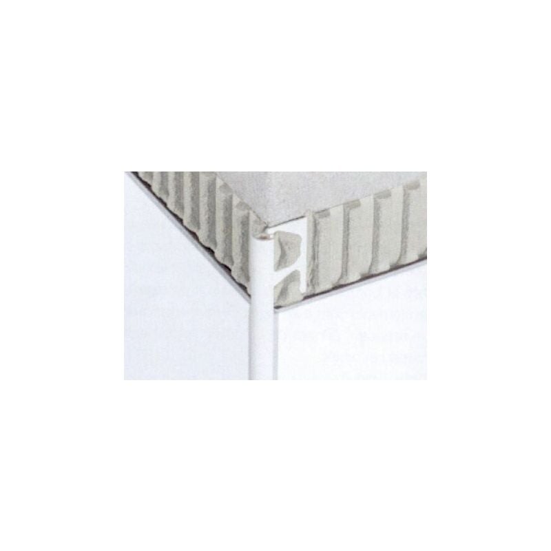 Profilé PVC quart de rond pour revêtement muraux RONDEC PRO - PVC Blanc brillant - Hauteur 8 mm - Barre de 2,5 ML