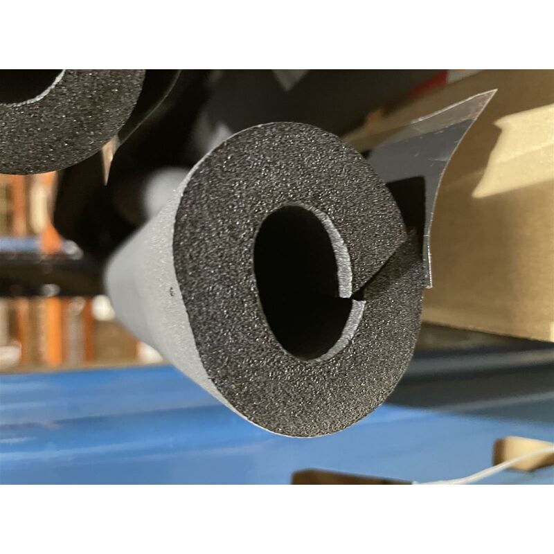 Tube isolant mousse polyurethane mi-dure (100%) 1/2/22mm x 1000 epaisseur  20 mm - Banyo
