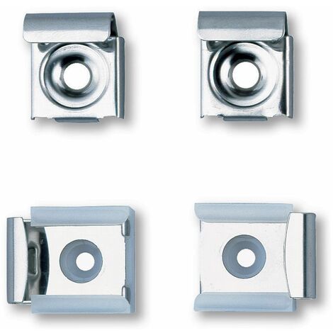 Lot de 4 pattes à glace - inox poli brillant