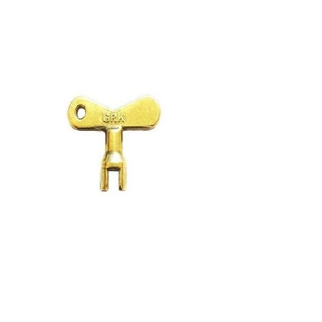 GRK – Clé pour tête de robinet 1/2 – Laiton brut résistant à la corrosion – Pour travaux de plomberie – Forme droite