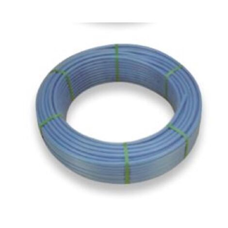 Couronne tube PER bleu 240 mètres – Épaisseur 1,1 mm – Alimentation en eau chaude et froide – Installation sans soudure – Barbi Blansol