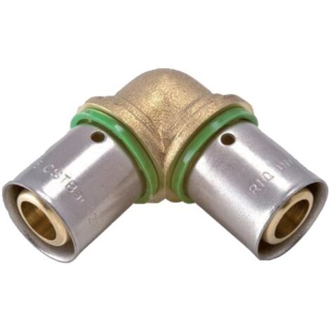 Sanitaire-Distribution – Raccord à sertir pour PER coude égal mâle 16mm – Fixation rapide – Filetage plomberie – Pour installations durables