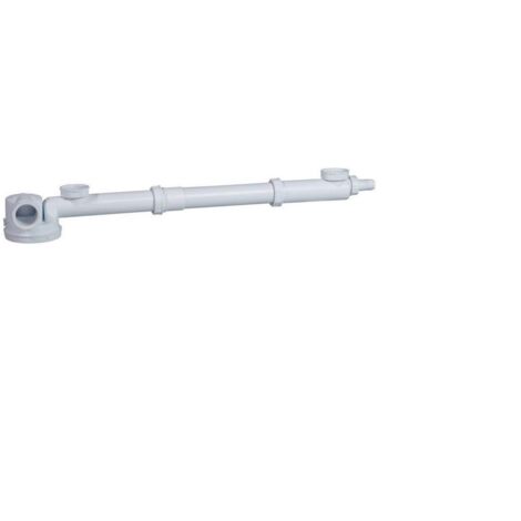 Wirquin – Tubulure siphon extraplat intégré pour évier – Encombrement 95mm – Entraxe réglable 260 à 500mm – Débit 42L/mn