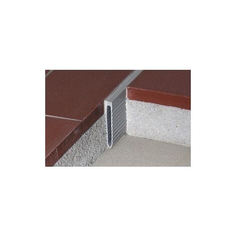 Profilé de fractionnement pour pose scellée DILEX MOP - Gris- Hauteur 35 mm - Barre de 2,5 M - Prix au ML