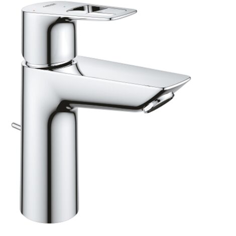 Mitigeur monocommande de lavabo taille M BAULOOP - Longueur: 107 mm - Hauteur: 168 mm - Chromé
