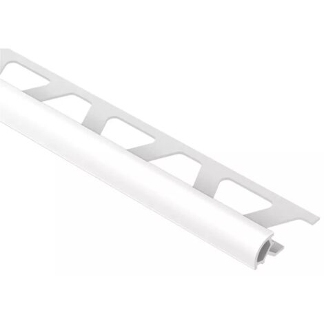 Schluter – Profilé PVC quart de rond RONDEC PRO – Blanc brillant – Hauteur 11 mm – Longueur 2,5 m – Protection des angles sortants (1/4)