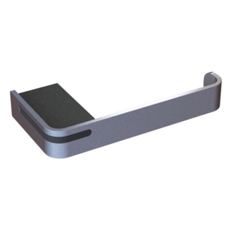 Distributeur de papier wc rouleau - ALUR - Fabrication Française - Coloris: noir mat - Dimensions: 165 x 80,5 x 25 mm (1/2)