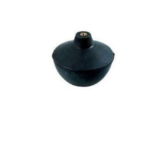 Riquier – Boule flotteur pour mécanisme de chasse d'eau – Adaptable Jacob Delafon – Nitrile laiton noir – Hauteur 53mm – Compatible Ideal Standard