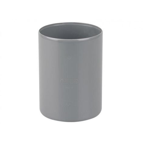 Wavin – Manchon à coulisse double femelle D100 – PVC-U gris – Raccordement sans butée intérieure – 3025720 (1/2)