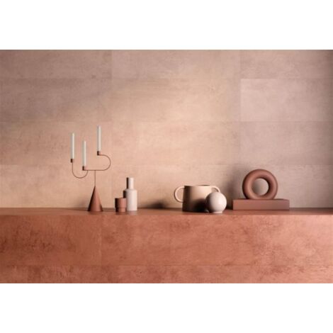 Faïence effet terre cuite 30x90 cm – Pâte blanche rectifiée – Finition mate – Unité de vente 1,35 m² – Pour murs intérieurs
