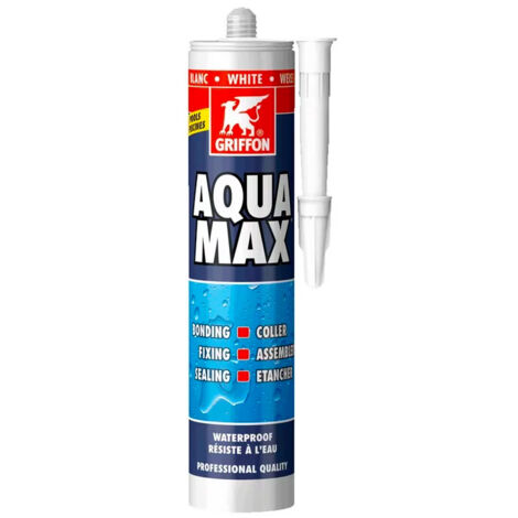GEB – Mastic colle étanche pour piscine – 425g blanc – Résistant à l'eau – Application sous l'eau – Exempt de solvant et isocyanates
