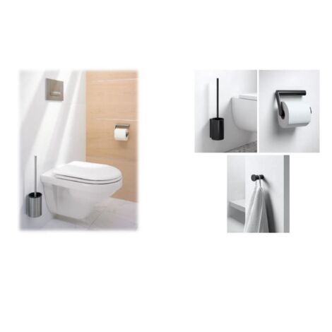 Set accessoires WC - Finition : Chromée