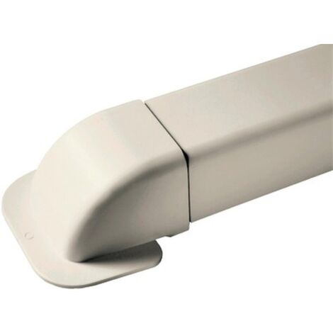 Mc Distribution – Goulotte de climatisation en PVC crème – Largueur 80 mm – Résistante aux UV et au feu – Installation simple pour systèmes mono et multi-split