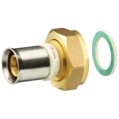 ECROU TOURNANT SERTIR LAITON POUR SYSTEME MULTICOUCHES 3/4" - 26