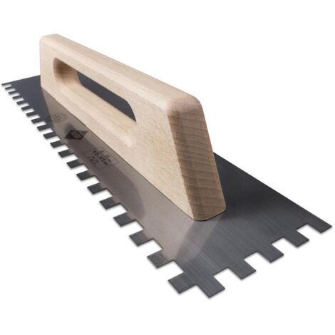 Rubi – Peigne en acier 48 cm – Lame résistante à l'usure – Denture carrée 12 x 12 mm pour pose de carreaux céramiques - RUBI 12 X