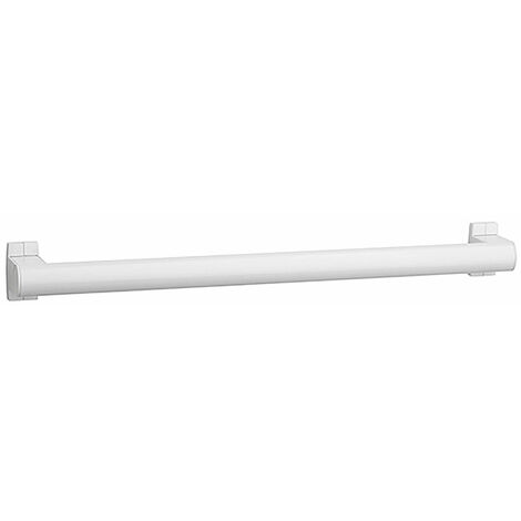 Pellet – Barre de maintien droite en aluminium époxy blanc – Longueur 400 mm – Diamètre 38 x 25 mm – Charge maximale 150 kg