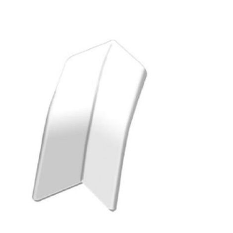 Schluter – Angle rentrant 90° pour profilé en PVC – Blanc pur – Finition lisse pour jonction carrelage – Compatible baignoires et douches