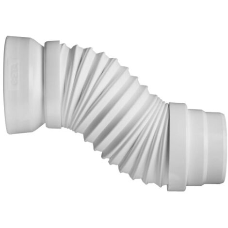 Ceta – Raccord d'évacuation PVC extensible 93/100mm L.180 à 380mm – Installation rapide pour WC sur pied – 214MULTIDROIT